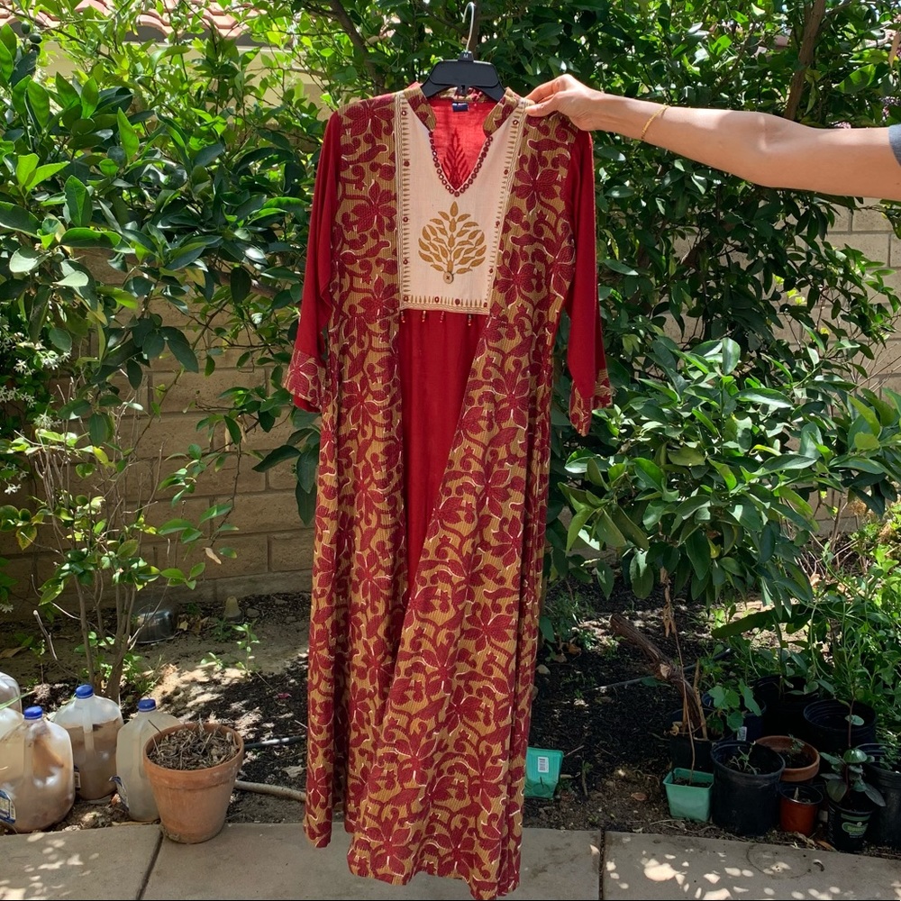 Indian casual red dress